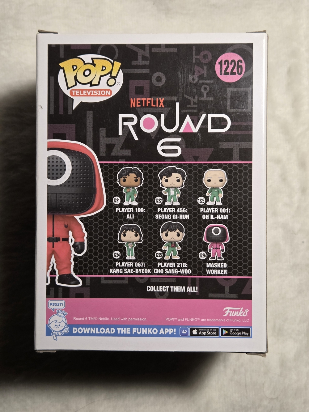 Funko Pop! Television Squid Game Masked Worker (Round 6) #1226 NIB - Picture 3 of 6
